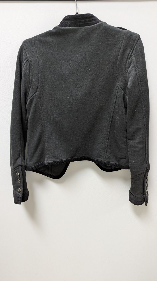 American Eagle Black Cotton Military Jacket