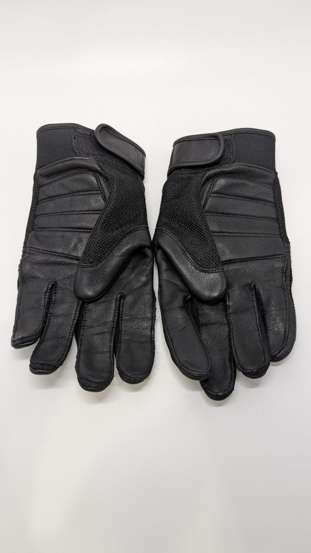 Harley Davidson Black Men's Winged Willie G Skull Gloves