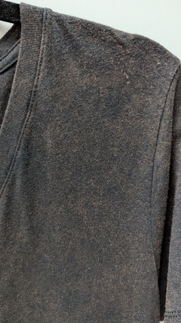 Harley Davidson Black Bleach Dyed Sequin Graphic Tee