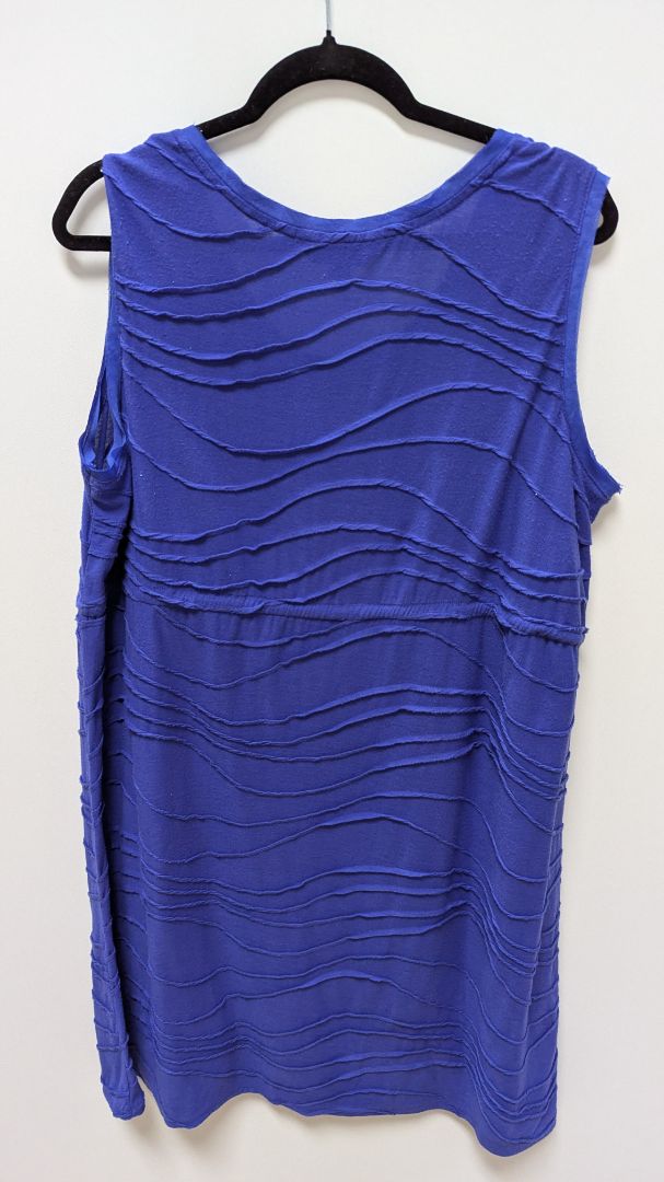 Simply Vera Wang Dark Blue Layered Sleeveless Dress