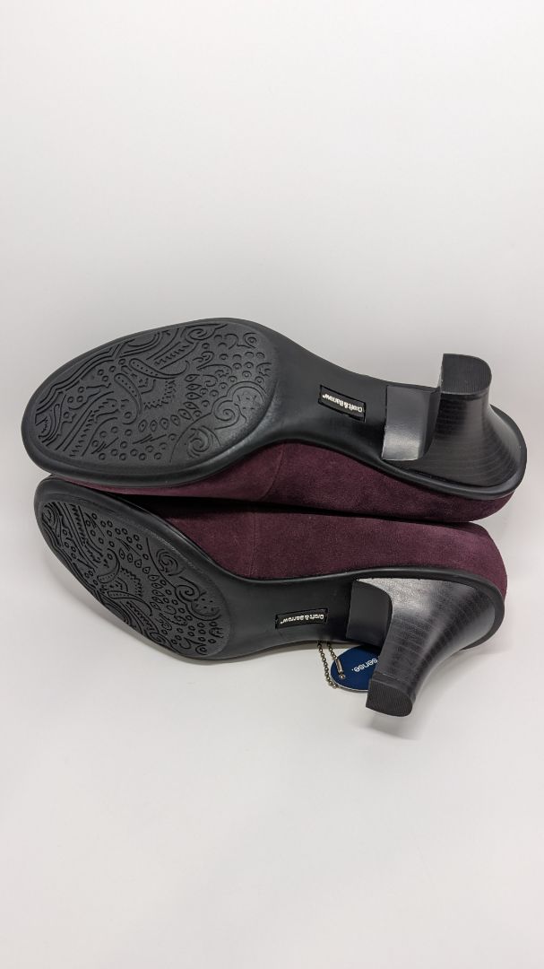 Croft & Barrow Dark Purple Suede Josephine Heels