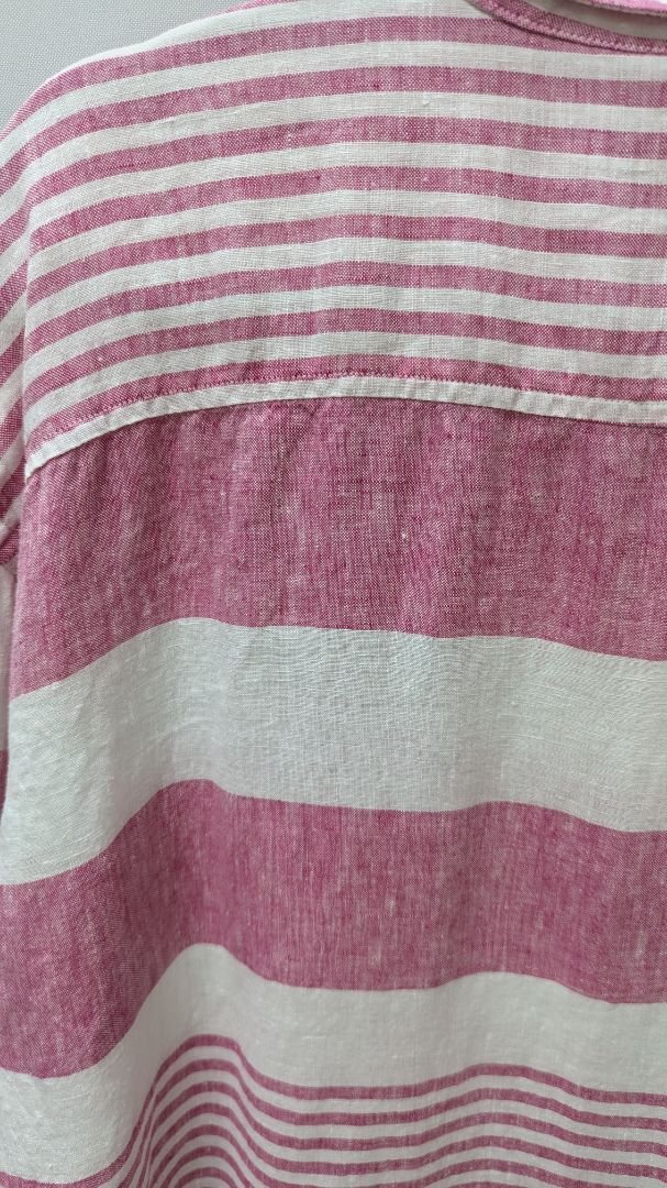 Lauren Ralph Lauren Pink/White Striped Blouse