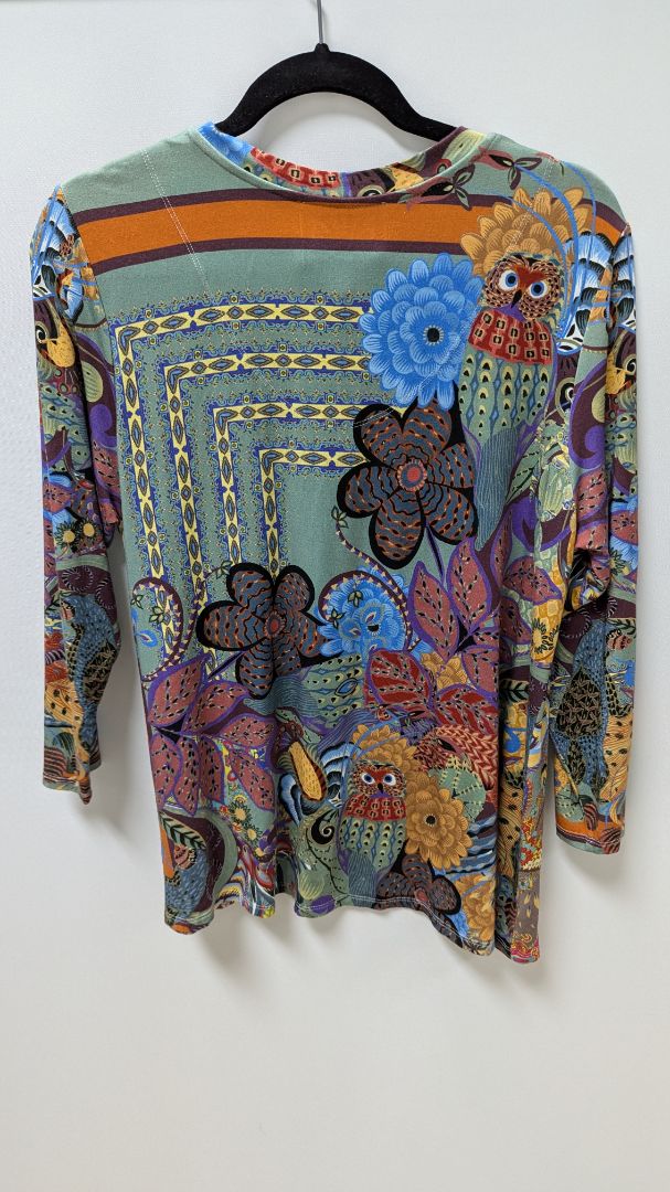 Johnny Was Multicolor Madison Favorite 3/4 Sleeve Tee