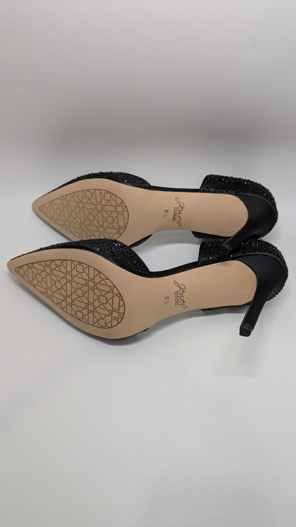 Jewel Badgley Mischka Black Alexandra Heels