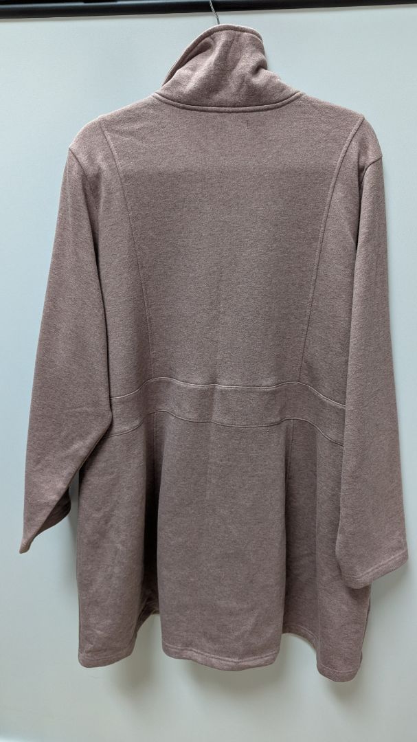 Torrid Mauve Oversized Zippered Fleece Jacket