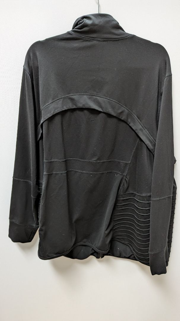 AVE Leisure Black Pleated Active Zippered Jacket