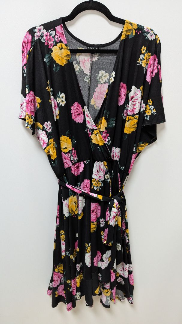 torrid black floral dress Faux-Wrap Midi – Recycled Threads CHICTRY Womens Lyrical Ballet black lace gown Size:MADE TO ORDER