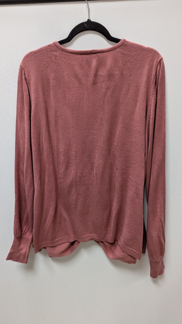Lane Bryant Deep Blush Pink Ruched Sweater