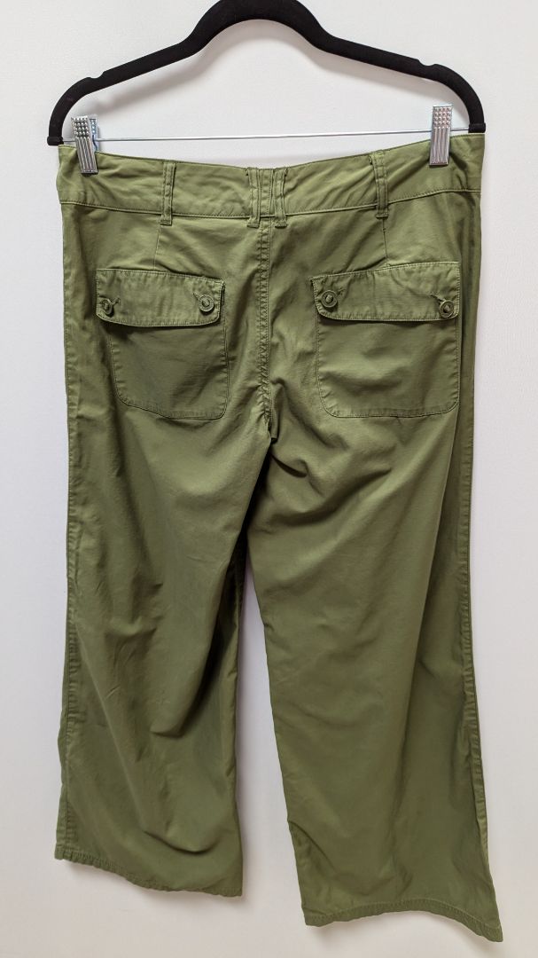 Baby Burton Green Wide-Leg Cotton Casual Pants