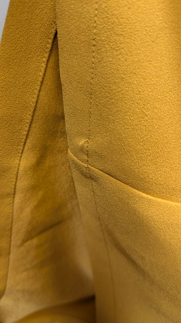 Dalia Mustard Yellow Bell-Sleeve Blouse