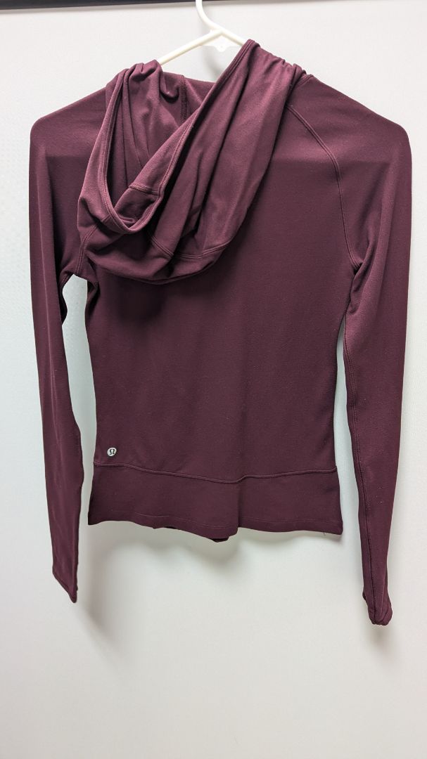 Lululemon Burgundy Hooded Pullover Sweatshirt