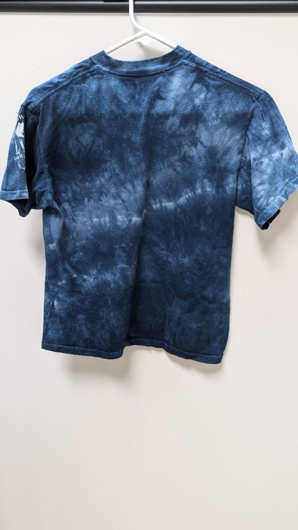 The Mountain Blue Tie-Dye Dog Graphic Tee