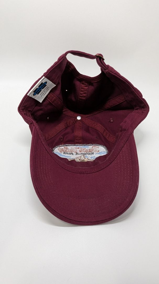BIG Burgundy "Death Valley" Baseball Cap