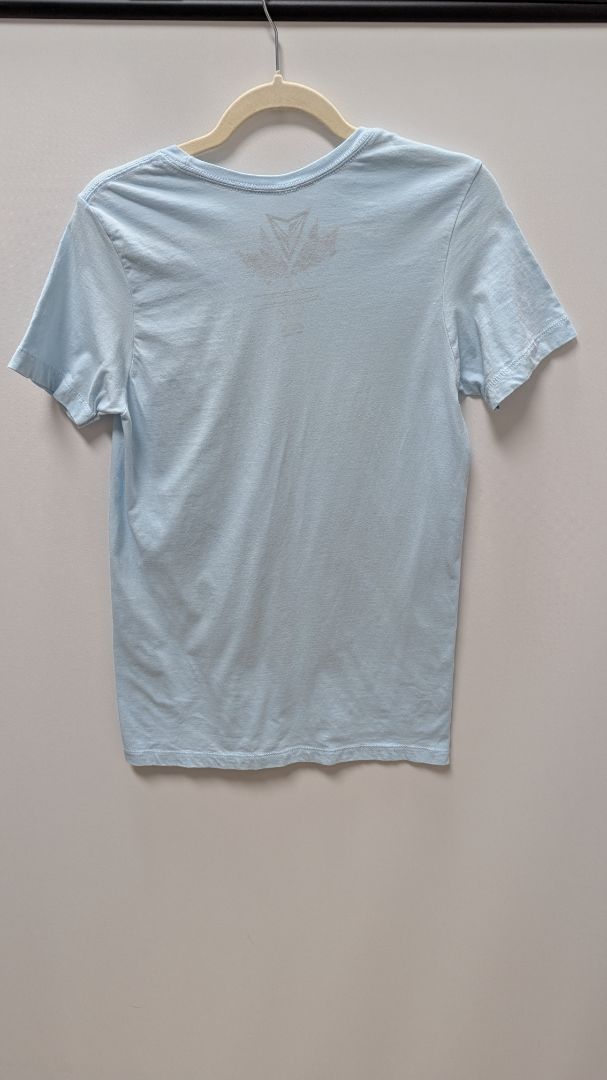UNIVIBE Light Blue Palm Tree Graphic Tee