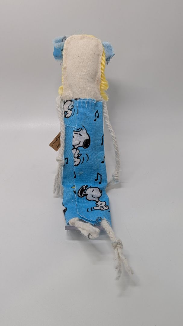 Handmade Ruthie White Dog Modern Primitive Doll