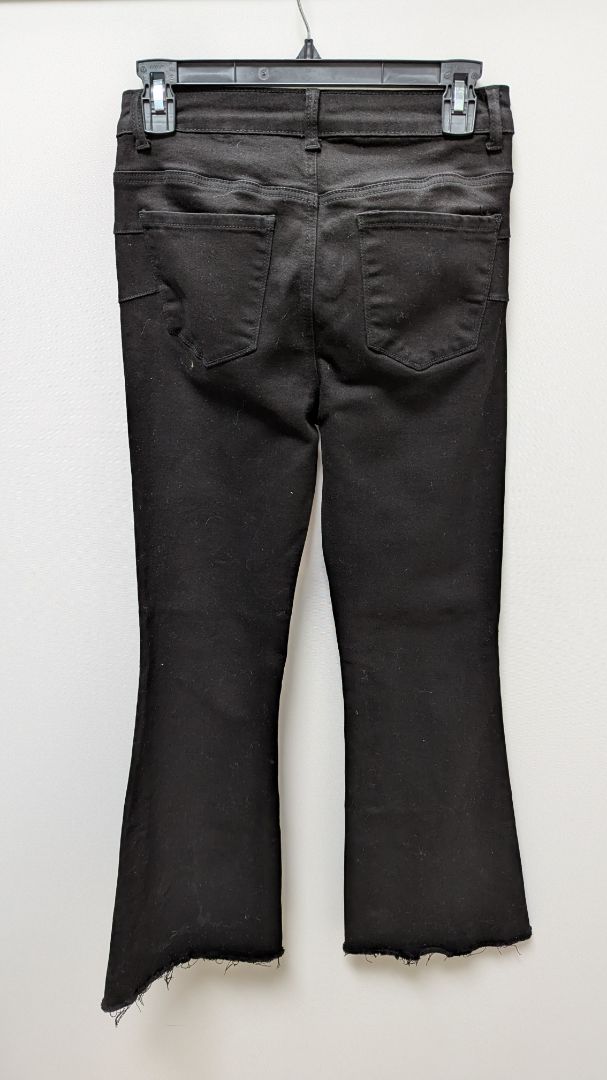 Solo Til Black Distressed Flared Jeans