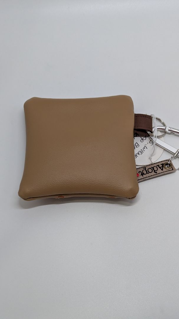 Handmade Brown "Yes You Can Pet My Weiner" Poo Waste Bag Holder