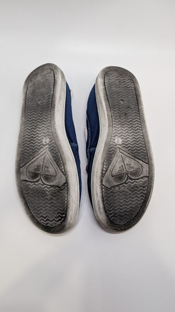 ROXY Blue/White Rope Boat Loafer Shoes