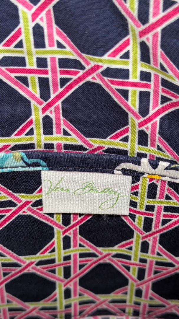 Vera Bradley Navy/Pink Paisley Hipster Crossbody Purse