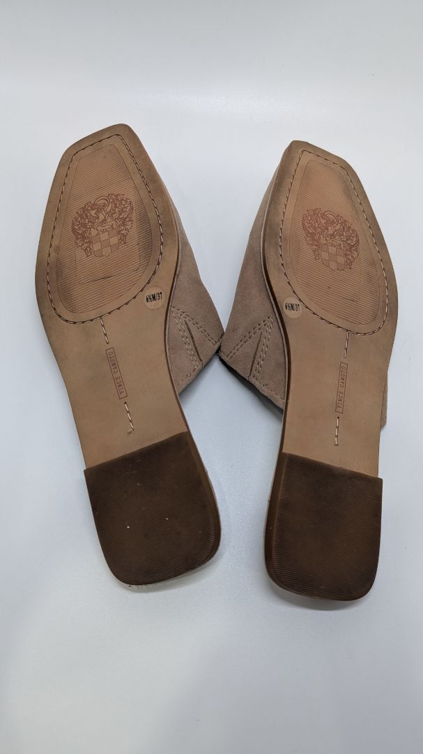 Vince Camuto Tan Bristina Suede Mules
