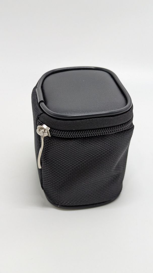 Black Mini Zippered Mesh Travel Case