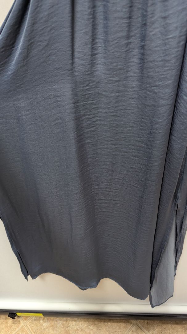 Vince Camuto Dark Blue Cold-Shoulder Empire Dress