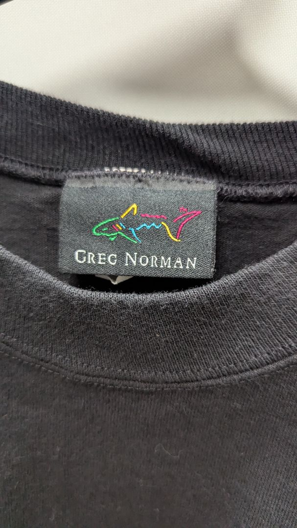 Greg Norman Black "Miller Light" Shark Graphic Tee
