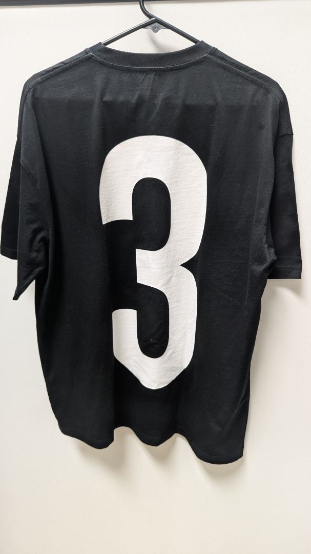 Red Letters Black "3" Graphic Tee
