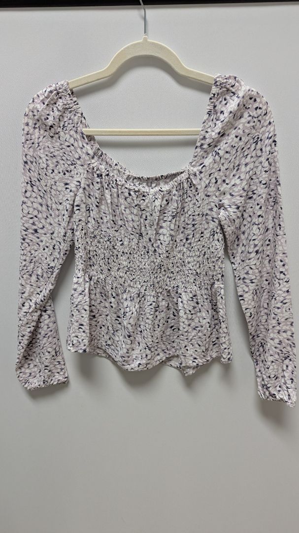 Japna Lavender Purple Printed Blouse