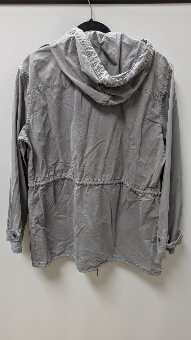 BNCI by Blanc Noir Light Grey Casual Cargo Jacket