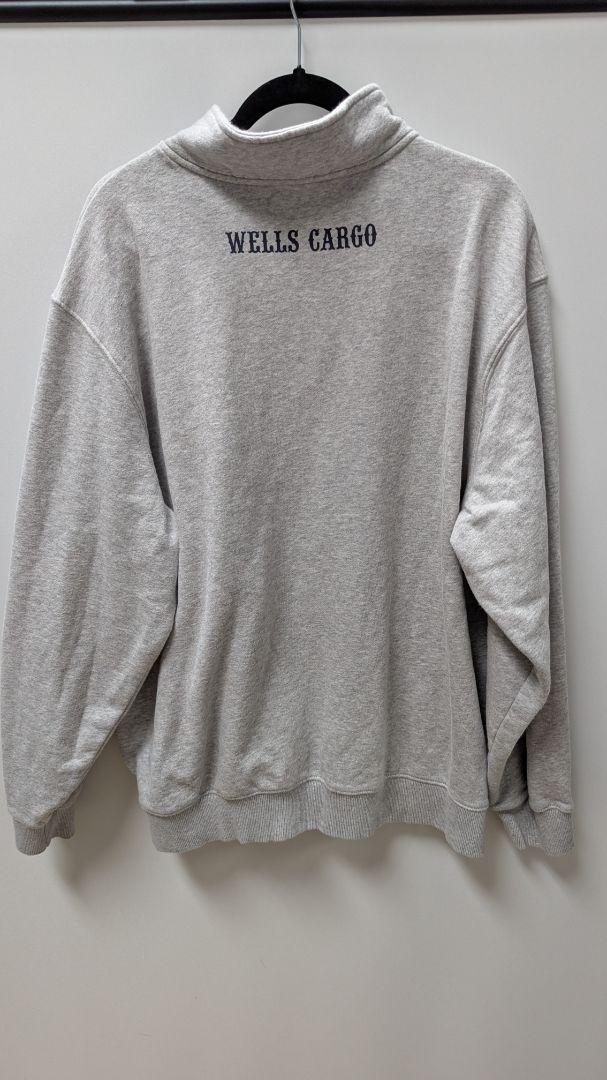 SPORT-TEK Men's Light Grey "Wells Cargo" Pullover Sweatshirt