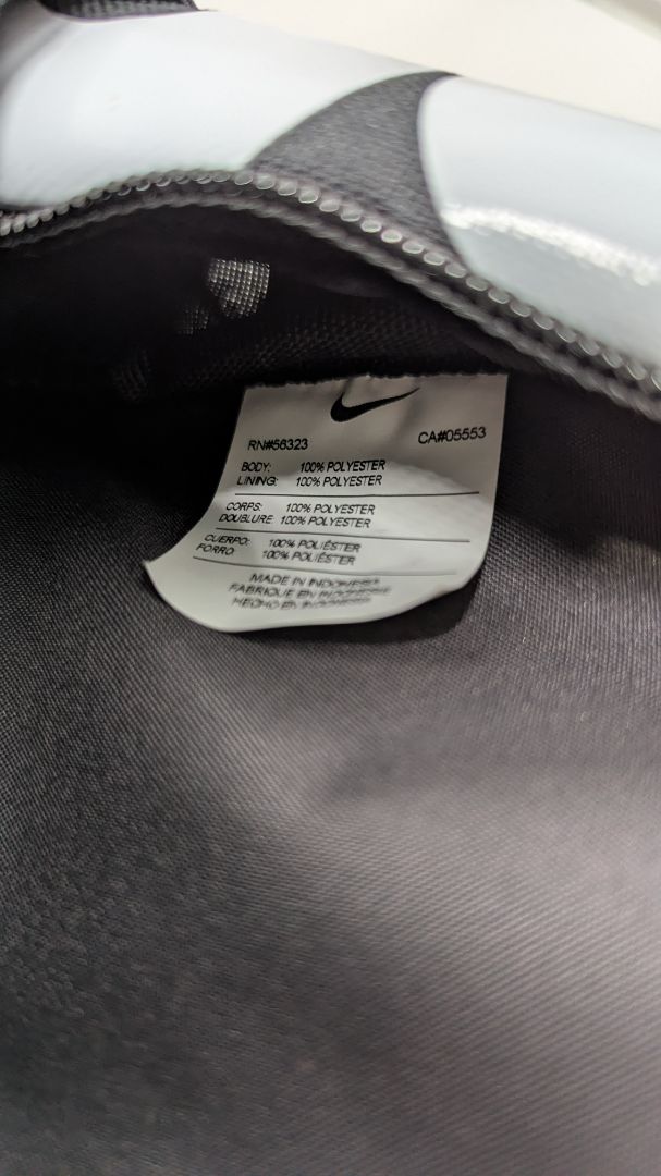 Nike Black/White Logo Mini Multipocket Backpack