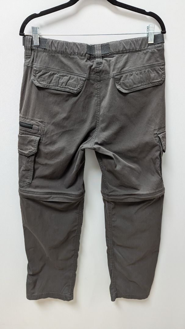 B.C. Clothing Co. Men's Dark Grey Convertible Cargo Pants