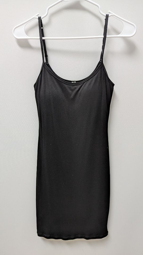 shapewear mini dress Popilush Black Ribbed Tank enhancing shape suits S26DROP10 Color:ENDLESS SUMMER Women's Petite Orange Dresses