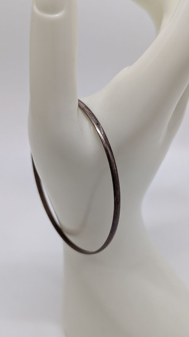 Vintage Rose Gold Simple Thin Metal Bangle Bracelet
