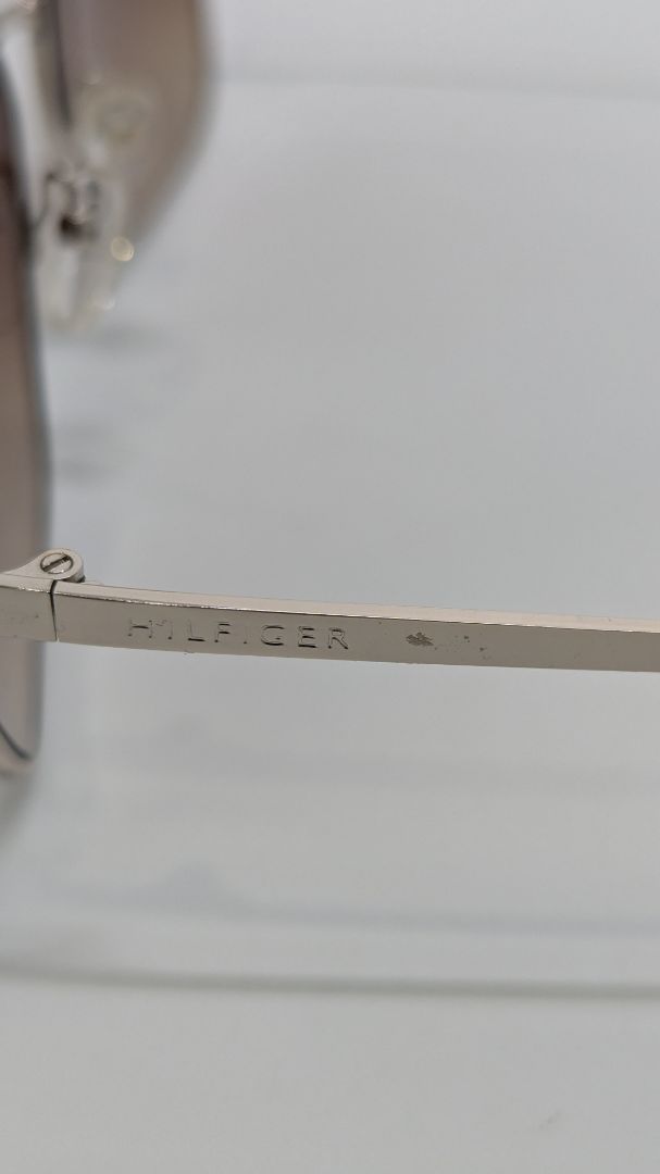 Tommy Hilfiger Silver-Tone Myrtle Semi-Oval Rectangular Sunglasses