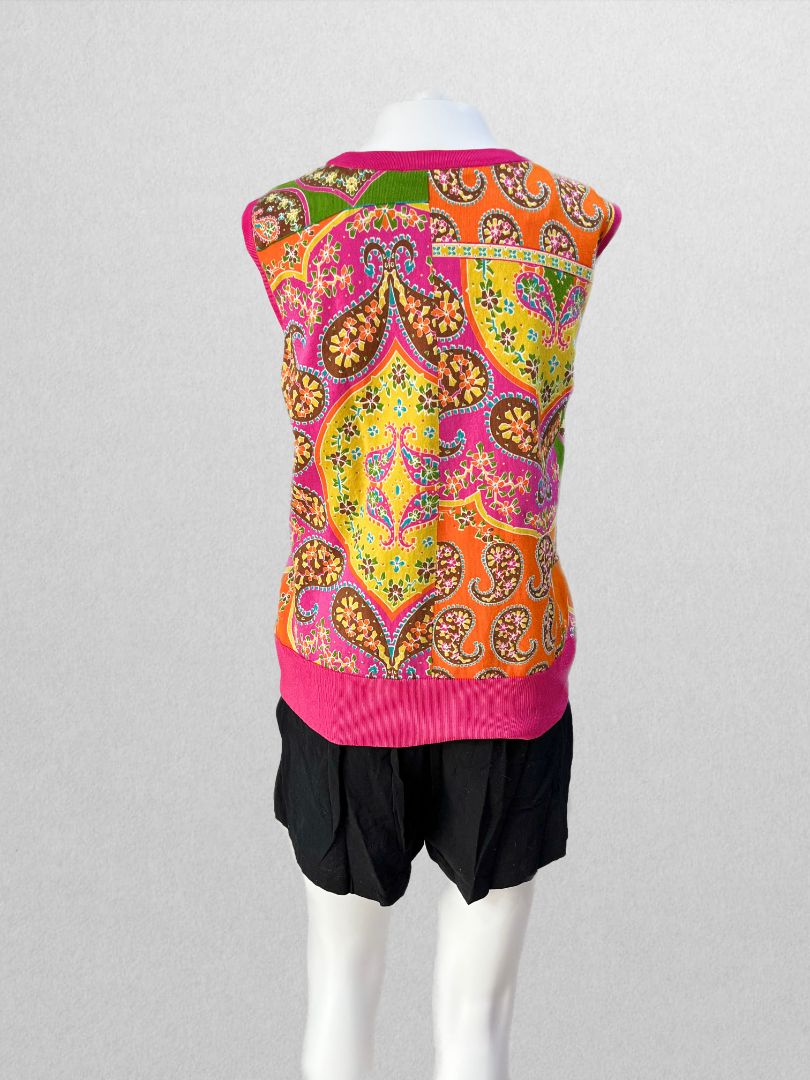 Peter Nygard Vintage Paisley Sweater Tank
