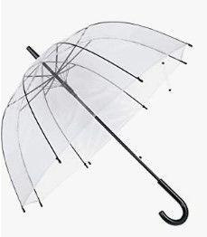 R.Horse Clear Bubble Umbrella with White Handle