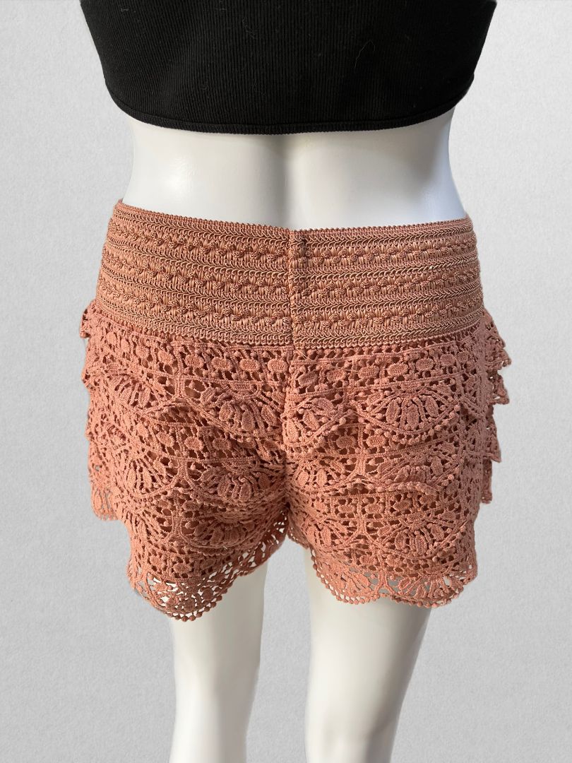 Rewind Blush Pink Ruffled Shorts