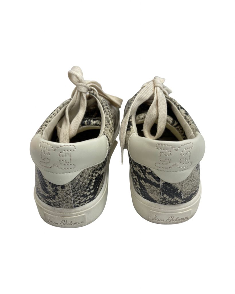 Sam Edelman Lace Up Snake Print Sneaker