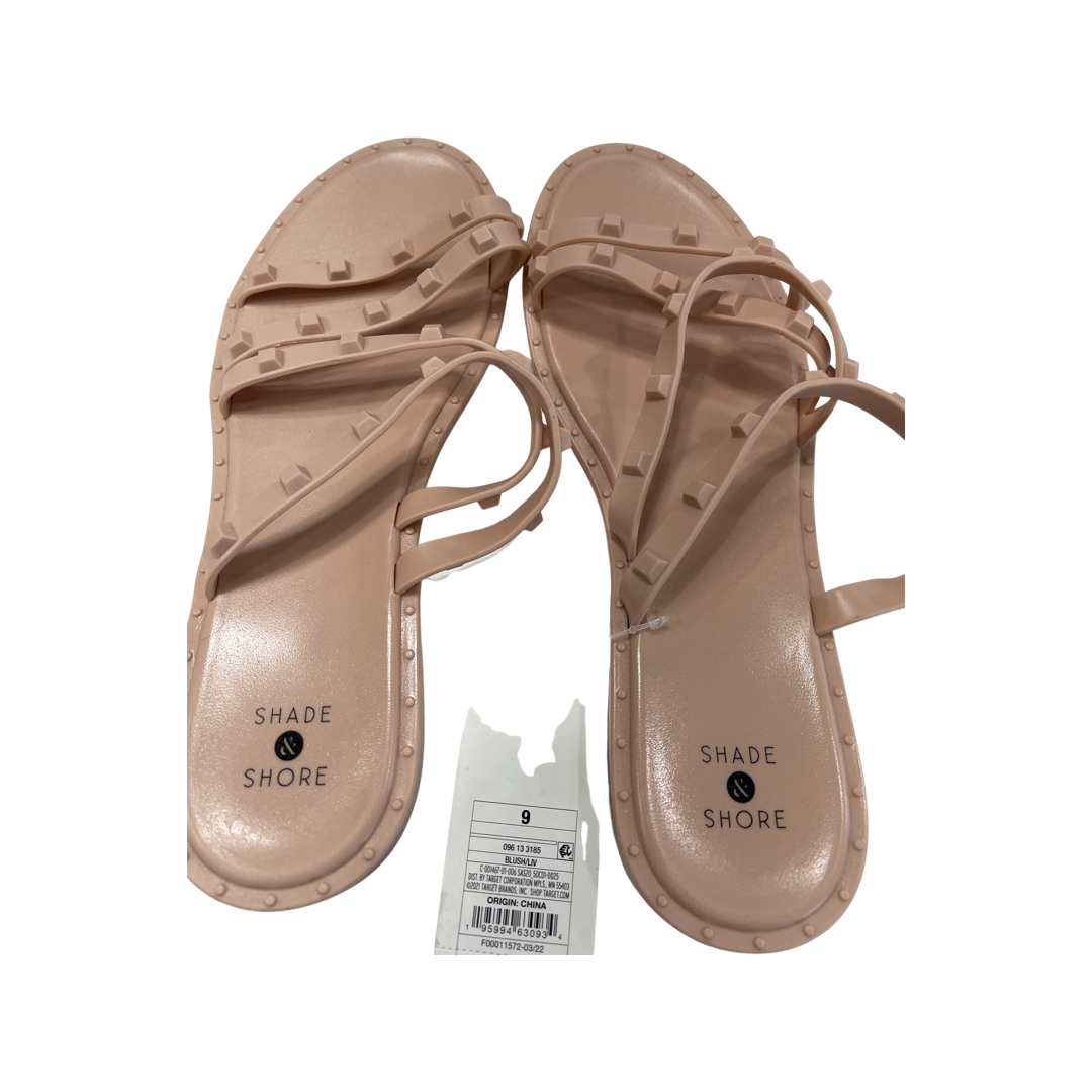 Shade and Shore Pink Strappy Sandals (10)