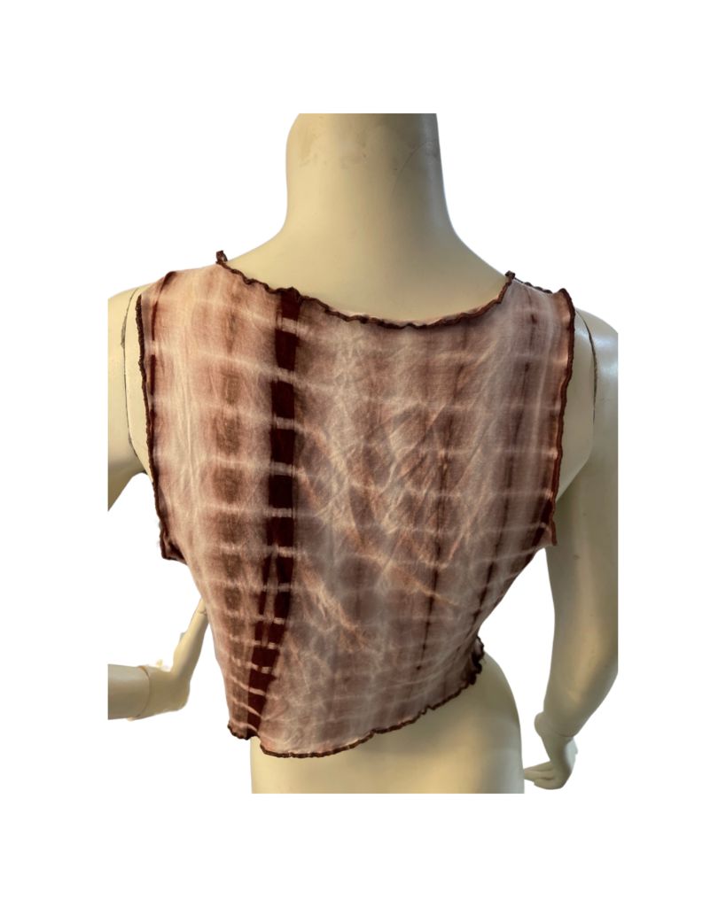 Shein Brown Tie Dye Crop Tank