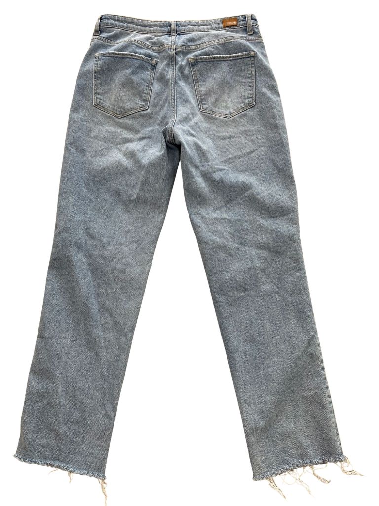 Simple Society Distressed Straight Leg Blue Jeans