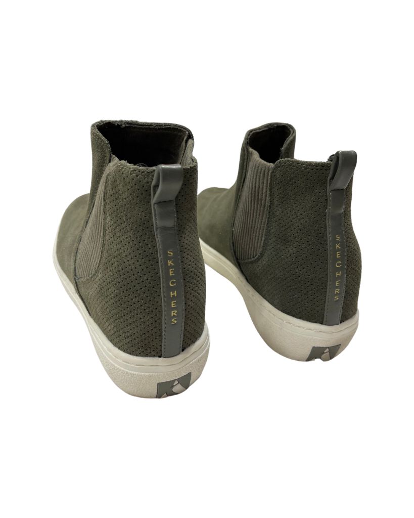 Skechers Olive Green Suede Boots