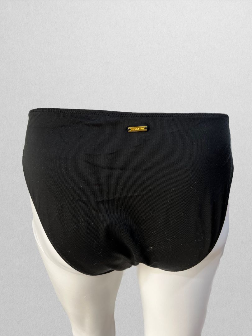 Smart & Sexy Black Bikini Bottom with Ruching (M)