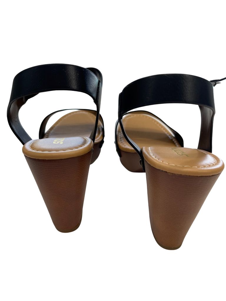 Soda Black Chivas Ankle Strap Sandal Wedges