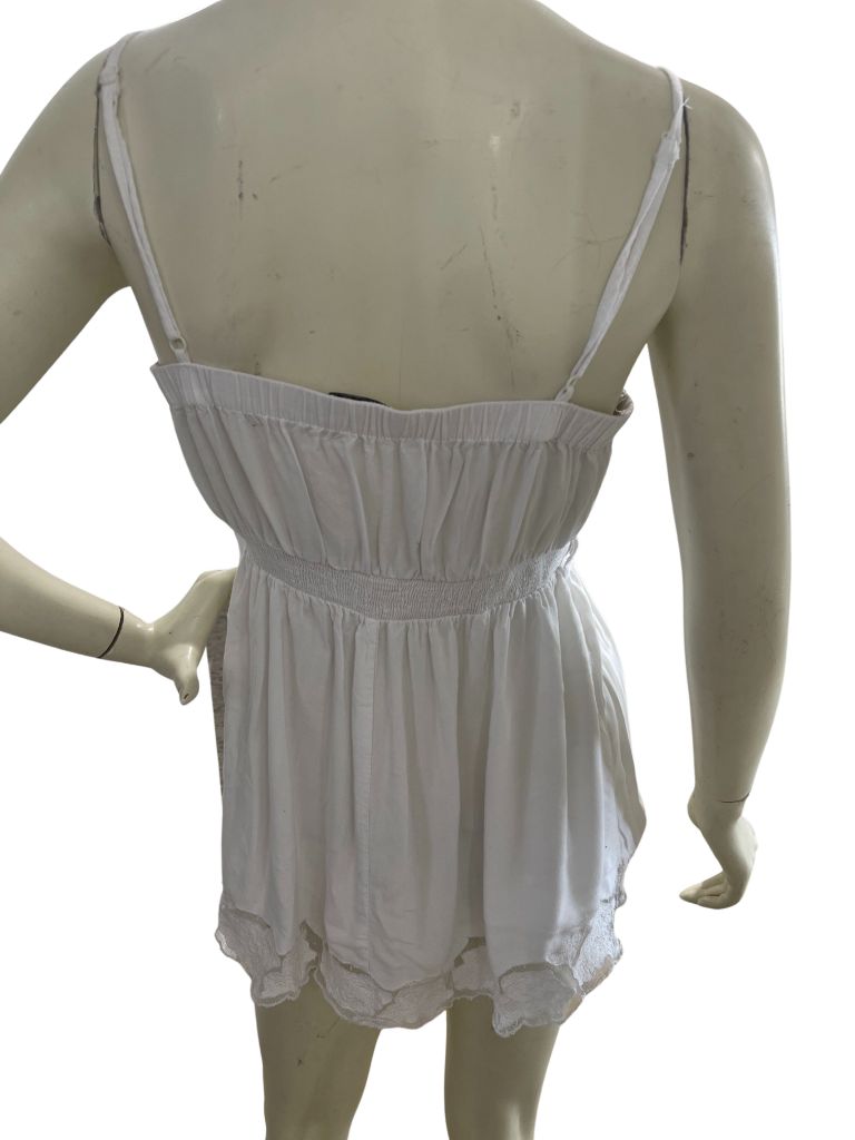 Twenty One White Embroidered Tank