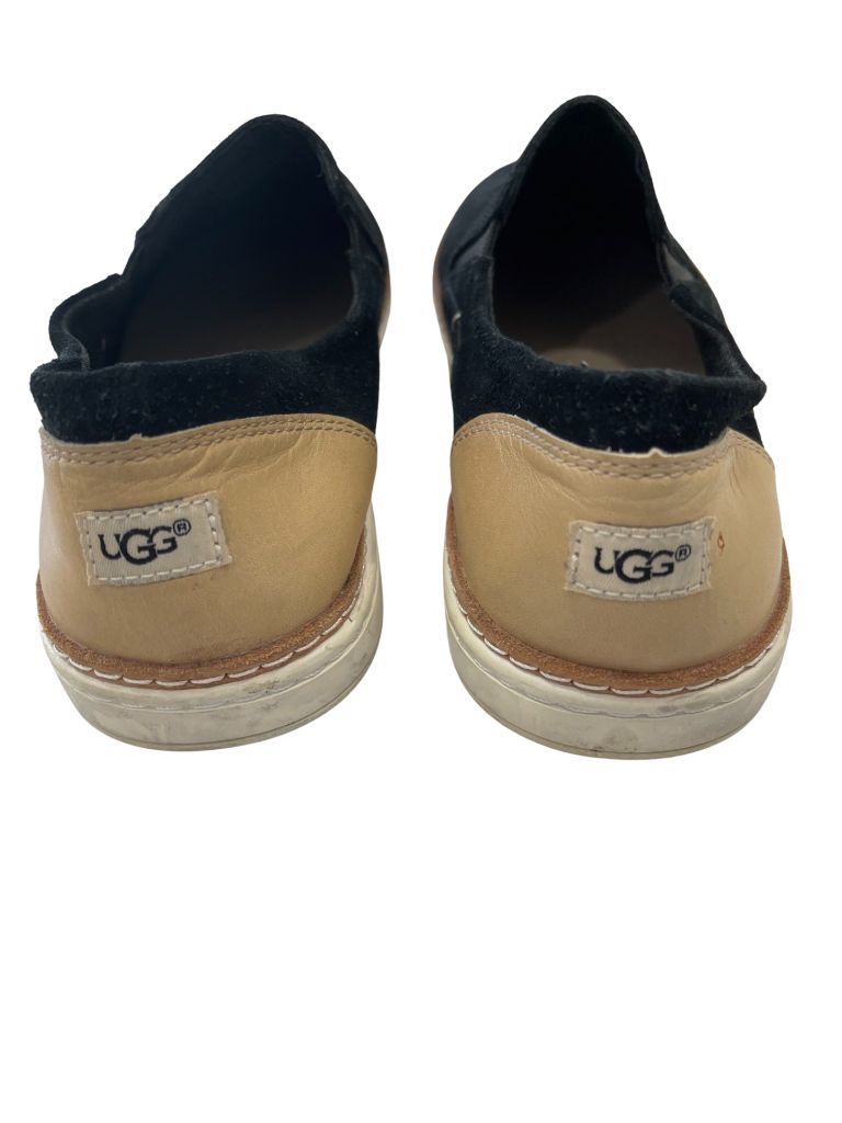 Ugg Black/Tan Perforated Slip On Loafer