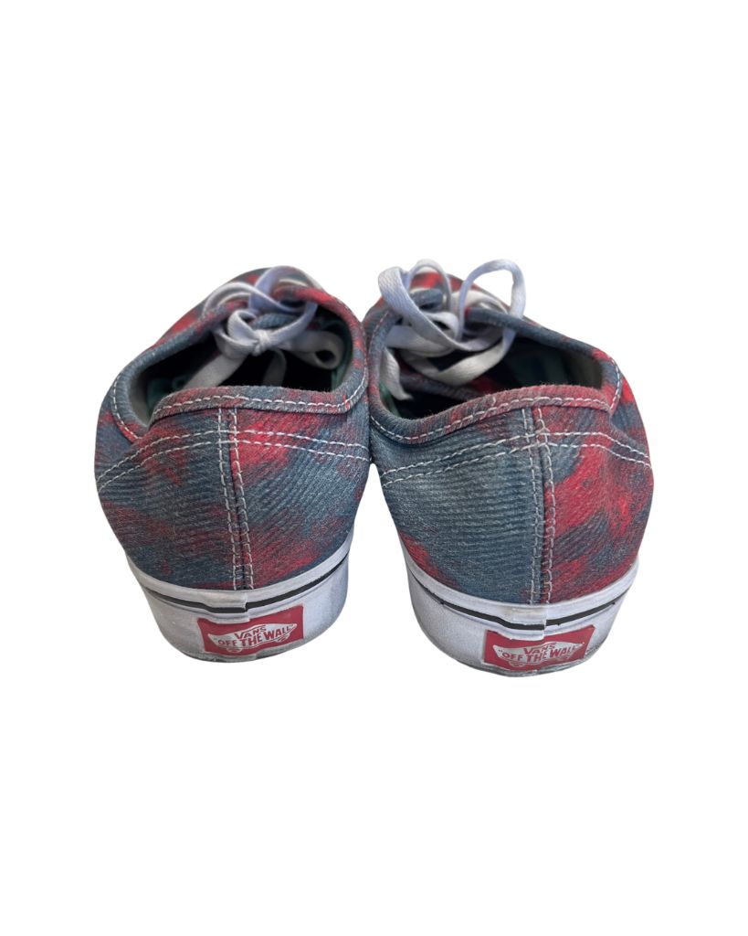 Vans Blue/Red 'In Bloom" Lace Up Sneaker