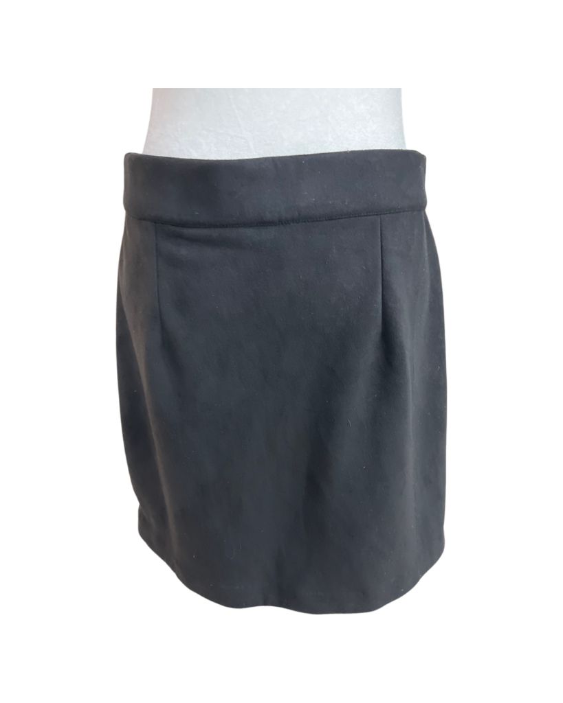 Vince Camuto Black Faux Suede Skirt